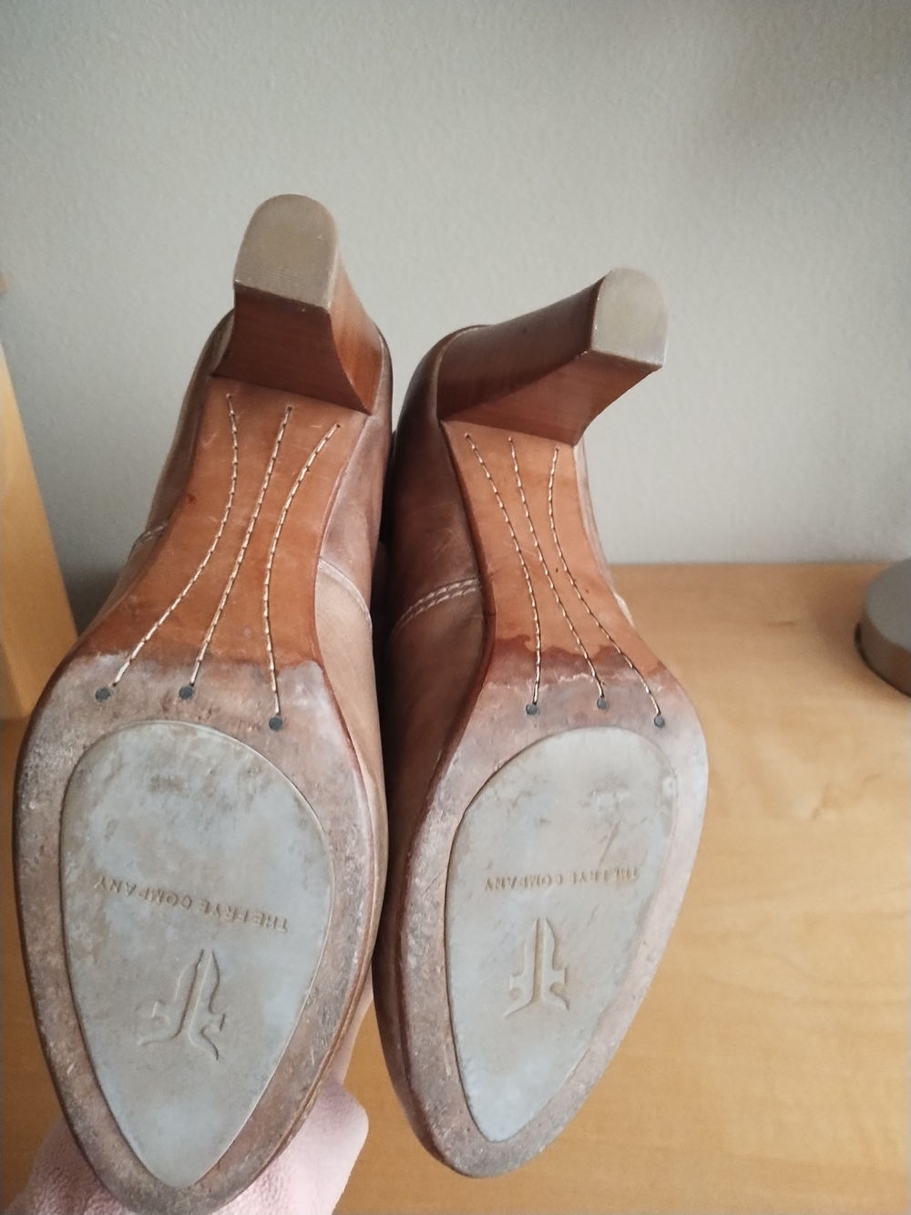 Frye Miranda Slouch Boots In Tan - Picture 6 of 10